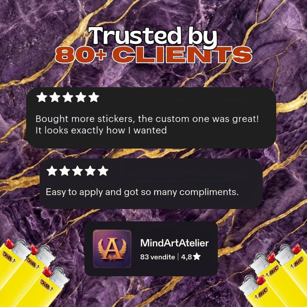 Custom BIC lighter wrap with your photo – Mind Art Atelier, photo 6