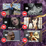 Funny meme holographic credit card skin pack, Mind Art Atelier, photo 9