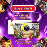 Custom anime credit card skin with your photo by Mind Art Atelier