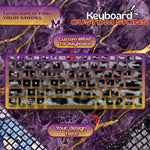 Custom laptop keyboard skin with your photo by Mind Art Atelier