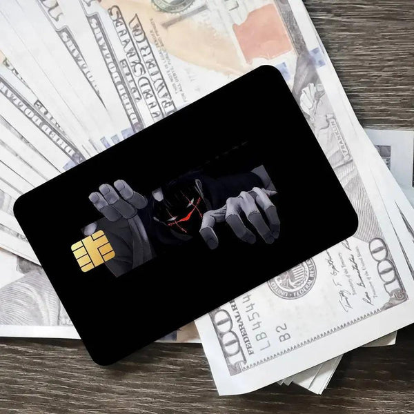 Skin pour Carte Bancaire Jujutsu Kaisen | Sticker Anime JJK pour Carte de Débit, Achetez-en 1 Recevez-en 4