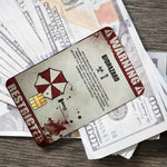 Skin Umbrella Corporation para Tarjeta de Crédito Pack x4 | Pegatina Resident Evil para Tarjeta de Débito