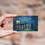 Skin Van Gogh para Tarjeta de Crédito Pack x4 | Pegatina Arte Impresionista para Tarjeta de Débito
