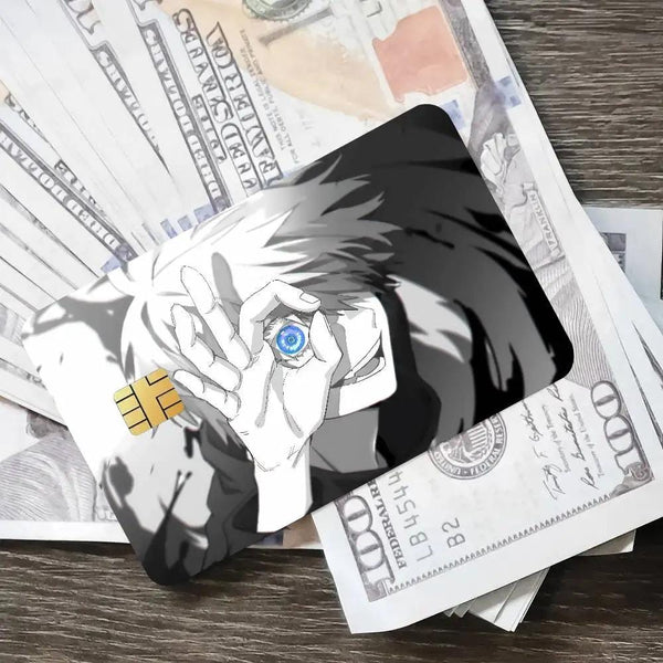 Skin pour Carte Bancaire Jujutsu Kaisen | Sticker Anime JJK pour Carte de Débit, Achetez-en 1 Recevez-en 4