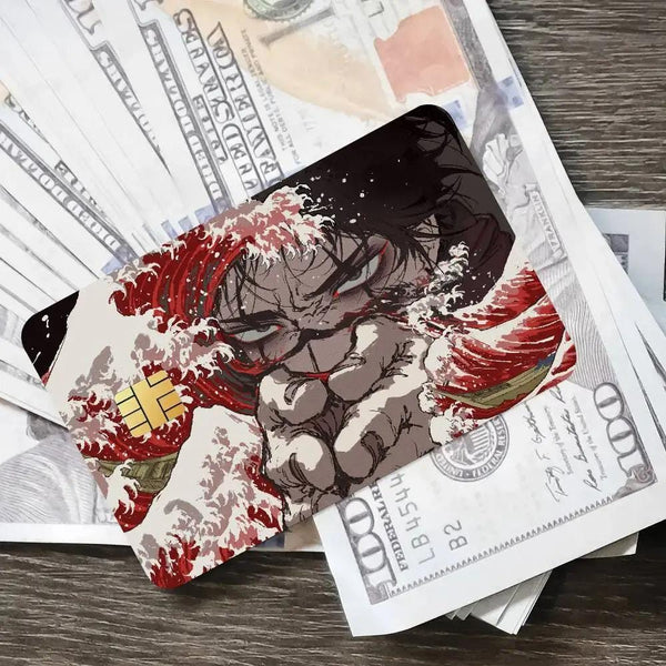 Skin pour Carte Bancaire Jujutsu Kaisen | Sticker Anime JJK pour Carte de Débit, Achetez-en 1 Recevez-en 4