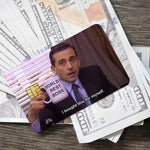 Skin The Office per Carta di Credito | Adesivo Meme Divertente per Bancomat
