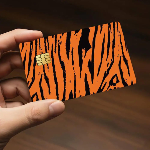 Skin Animali per Carta di Credito Pack x4 | Adesivo Olografico per Bancomat | Mucca, Tigre, Zebra