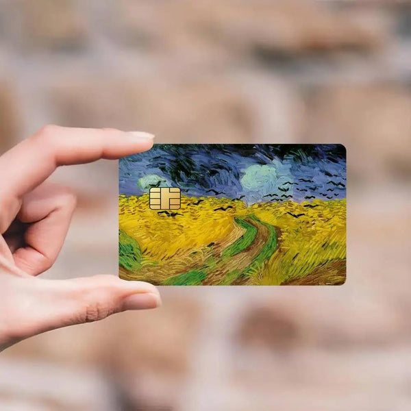 Skin Van Gogh para Tarjeta de Crédito Pack x4 | Pegatina Arte Impresionista para Tarjeta de Débito