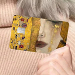 Lot de 4 Skins pour Carte Bancaire Klimt | Sticker Histoire de l'Art pour Carte de Débit