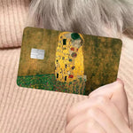 Lot de 4 Skins pour Carte Bancaire Klimt | Sticker Histoire de l'Art pour Carte de Débit