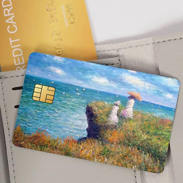 Skin Monet para Tarjeta de Crédito Pack x4 | Pegatina Arte Impresionista para Tarjeta de Débito