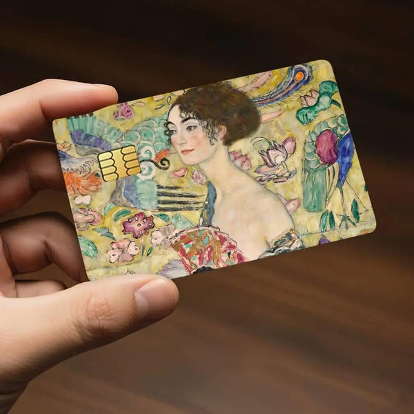 Lot de 4 Skins pour Carte Bancaire Klimt | Sticker Histoire de l'Art pour Carte de Débit