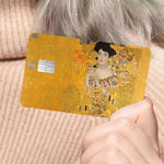 Lot de 4 Skins pour Carte Bancaire Klimt | Sticker Histoire de l'Art pour Carte de Débit