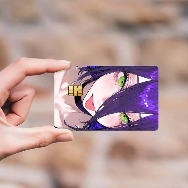 Lot de 4 Skins pour Carte Bancaire Chainsaw Man Reze | Sticker Anime pour Carte de Débit