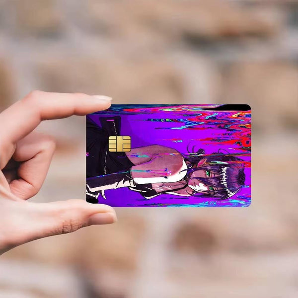 Lot de 4 Skins pour Carte Bancaire Chainsaw Man Reze | Sticker Anime pour Carte de Débit