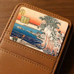 Skin La Grande Onda di Hokusai per Carta di Credito Pack x4 | Adesivo Arte Ukiyo-e per Bancomat