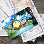 Skin Totoro para Tarjeta de Crédito Pack x4 | Pegatina Anime para Tarjeta de Débito