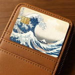 Skin La Grande Onda di Hokusai per Carta di Credito Pack x4 | Adesivo Arte Ukiyo-e per Bancomat
